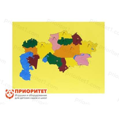 Игровой набор Монтессори «Карта Казахстана»