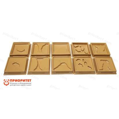 Игровой набор Монтессори «Формы рельефов. Вода-суша» (10 шт.)