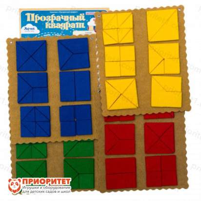 Игра «Прозрачный квадрат Ларчик» (ковролин, желтый)