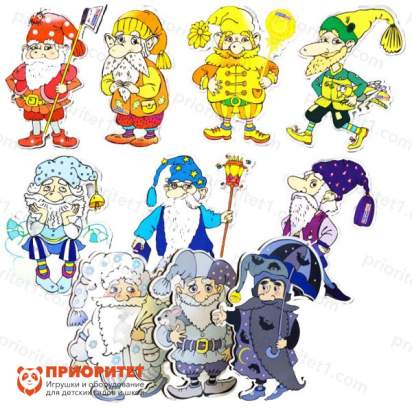 Комплект персонажей Гномы (10 шт, магнит)_1