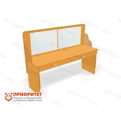 stol-logopeda-s-zerkalom-i-vydvizhnymi-yashikami-logo-plyus-oranzhevyj-1