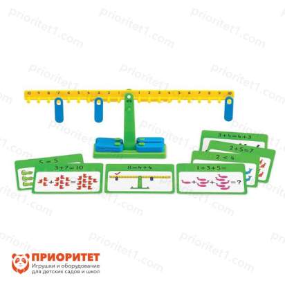 Математические весы с заданиями