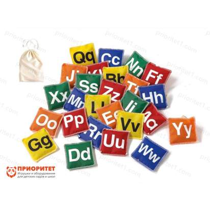 Набор мешочков с английскими буквами (26 шт)