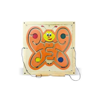 Тактильно-развивающая панель «Добрая бабочка» (с магнитными шариками) 2_1