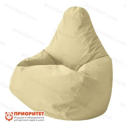 Кресло-мешок «Груша» (микророгожка, слоновая кость)