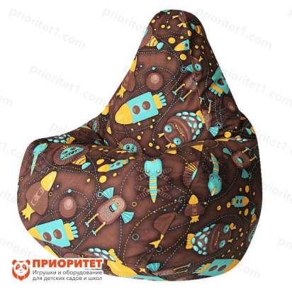 Кресло-мешок «Груша. Космостарс-04» (велюр)