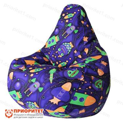 Кресло-мешок «Груша. Космостарс-07» (велюр)