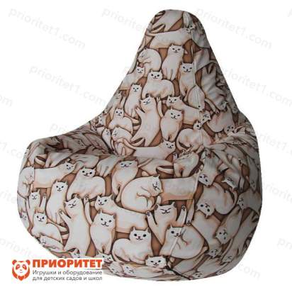 Кресло-мешок «Груша. Котофей-03» (велюр)