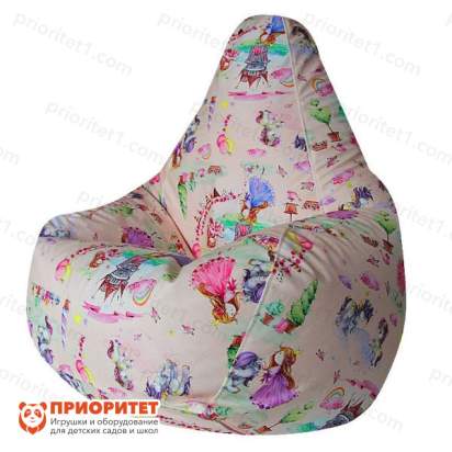 Кресло-мешок «Груша. Принцесски» (велюр)