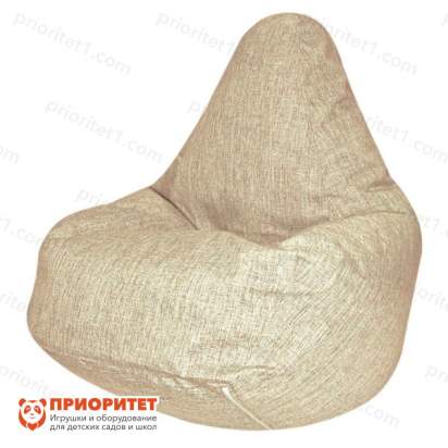 Кресло-мешок «Груша» (рогожка, кремовый)