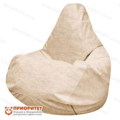 Кресло-мешок «Груша» (микровелюр, бежевый)