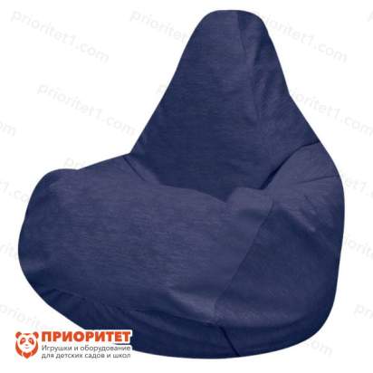 Кресло-мешок «Груша» (микровелюр, синий)