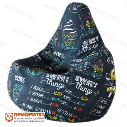 Кресло-мешок «Груша. Айскрим» (жаккард)