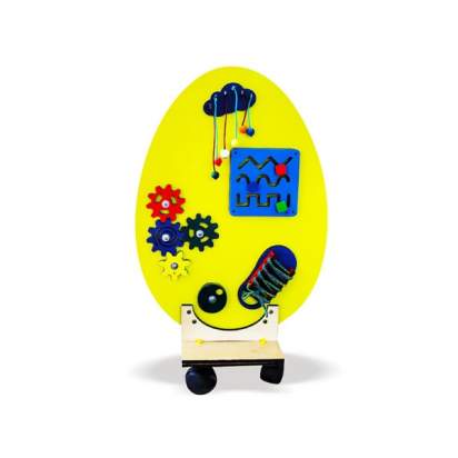 Бизиборд «Яйцо курочки Рябы» из дерева