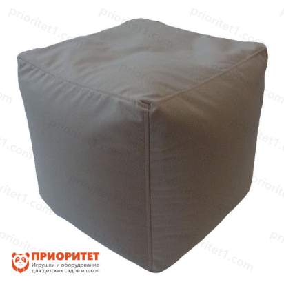 Пуфик «Куб» (велюр, серый)