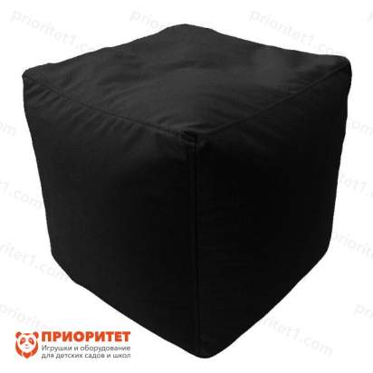 Пуфик «Куб» (велюр, черный)