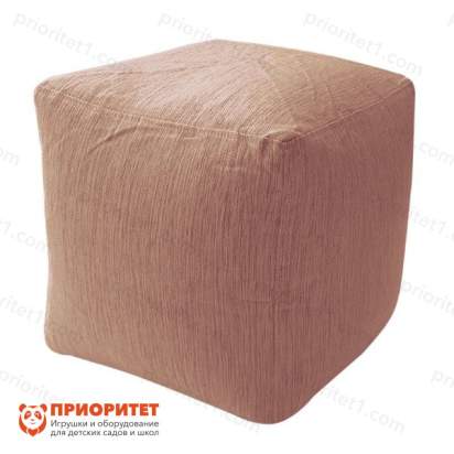 Пуфик «Куб» (рогожка, бежевый)