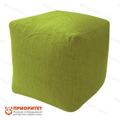 Пуфик «Куб» (рогожка, лайм)