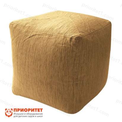 Пуфик «Куб» (рогожка, песочный)