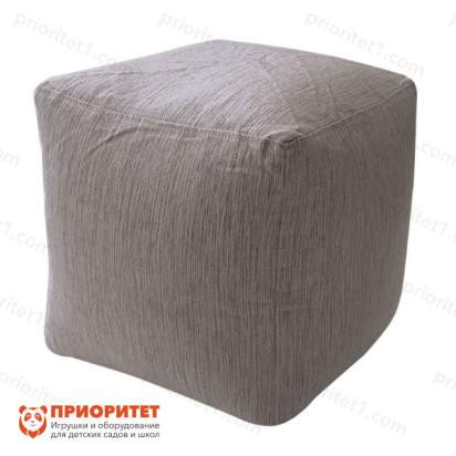 Пуфик «Куб» (рогожка, серый)