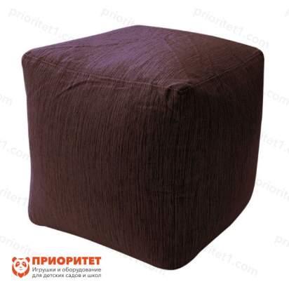 Пуфик «Куб» (рогожка, темно-серый)