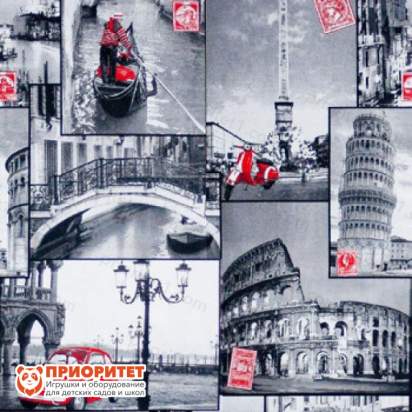 Пуфик «Куб. Колизео» (жаккард)