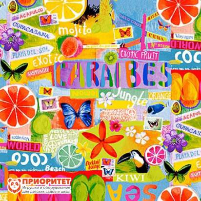 Пуфик «Куб. Экзотик» (жаккард)