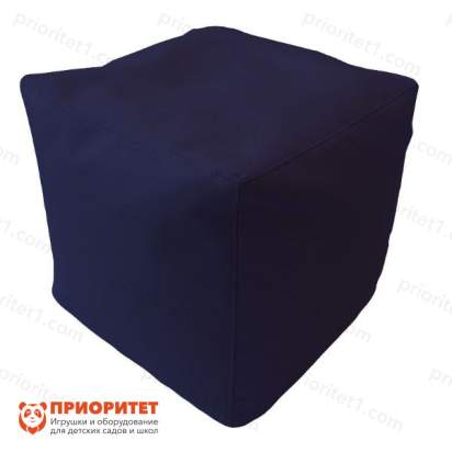 Пуфик «Куб» (экокожа, синий)