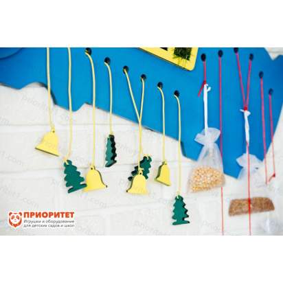 Бизиборд «Отважный слонёнок» синий