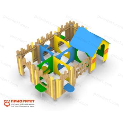 Игровой дворик-лабиринт «Деревенька»