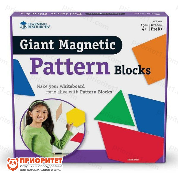 Развивающая игра «Магнитные геометрические блоки» (47 элементов)