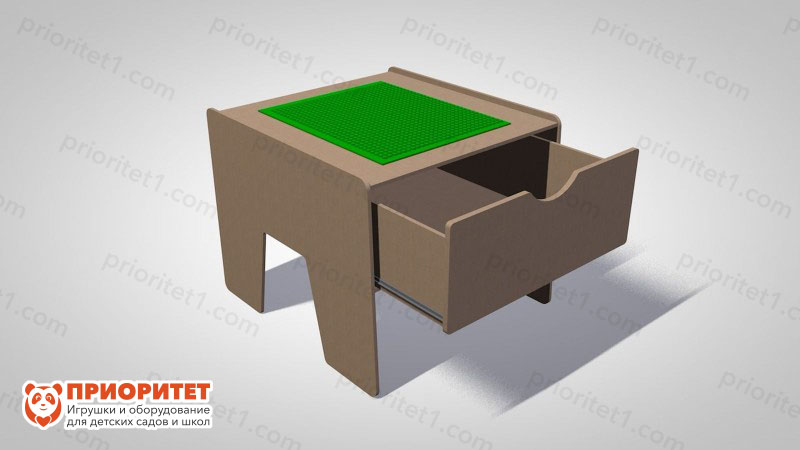 Лего-стол для конструирования «Новые горизонты» (коричневый)
