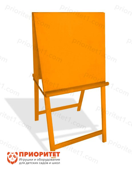 Мольберт деревянный двухсторонний «Мир искусства» (оранжевый)