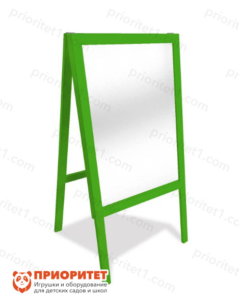 Мольберт напольный с зеркалом «Креативный взгляд» (зеленый)