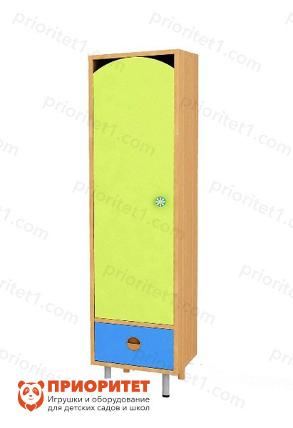 Шкаф 1-секционный с ящиками (цветной)