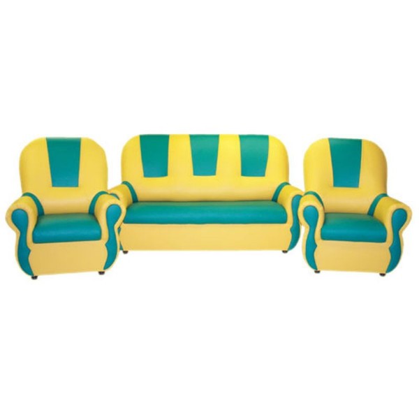 Набор мягкой мебели «Добрый гном» желто-зеленый