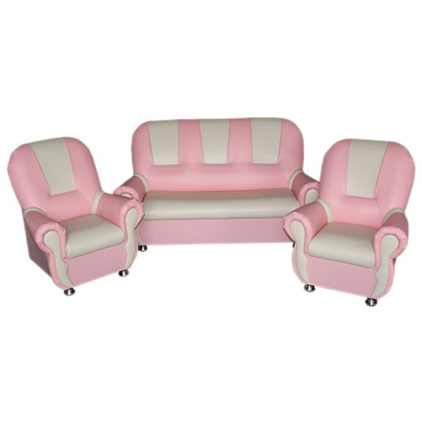 Набор мягкой мебели «Добрый гном» розово-бежевый
