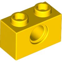 TECHNIC Кирпичик 1X2, R4.9 (желтый)
