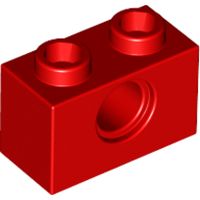 TECHNIC Кирпичик 1X2, R4.9 (красный)
