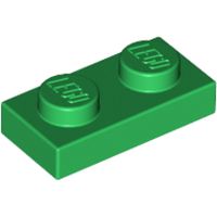 Плитка 1X2 (зеленая)
