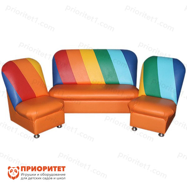Набор мягкой мебели «Радужный» оранжевый