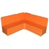 Набор мягкой угловой мебели «Теремок» оранжевый
