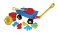 Детская садовая тележка с игрушками для песочницы  №382