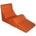 Кресло-куб детское с подставкой оранжевое