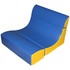 Кресло-куб детское широкое сине-желтое
