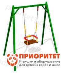 Качели металлические «Ветерок» с креслом для детской площадки