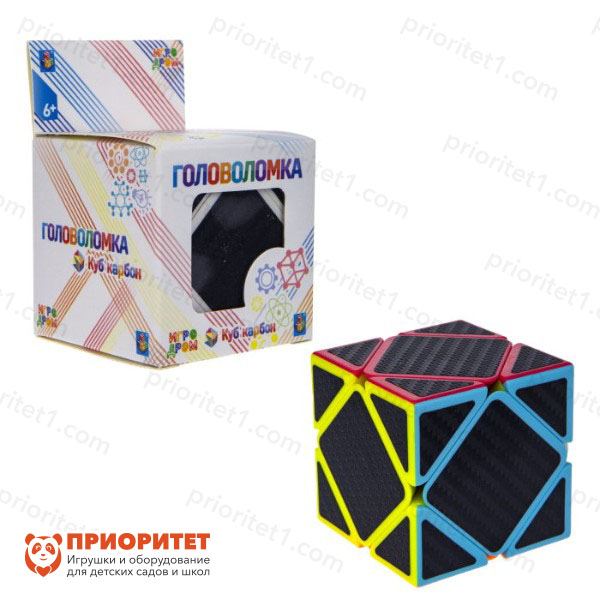 Головоломка «Куб карбон» квадраты (Т20238)