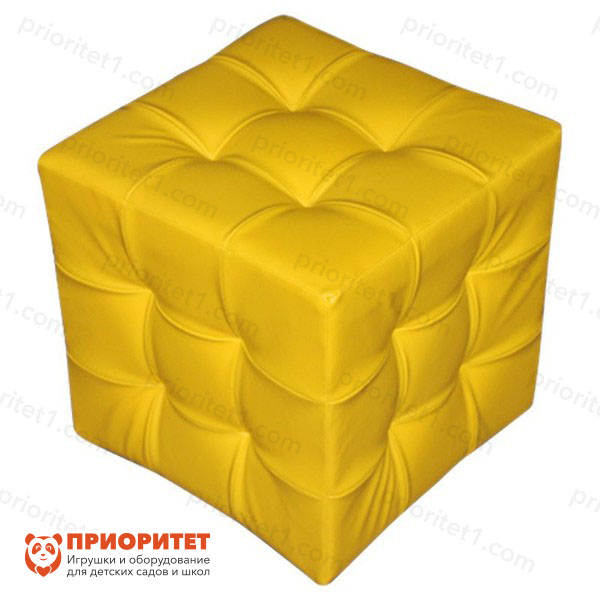 Пуф детский «Кубик» желтый
