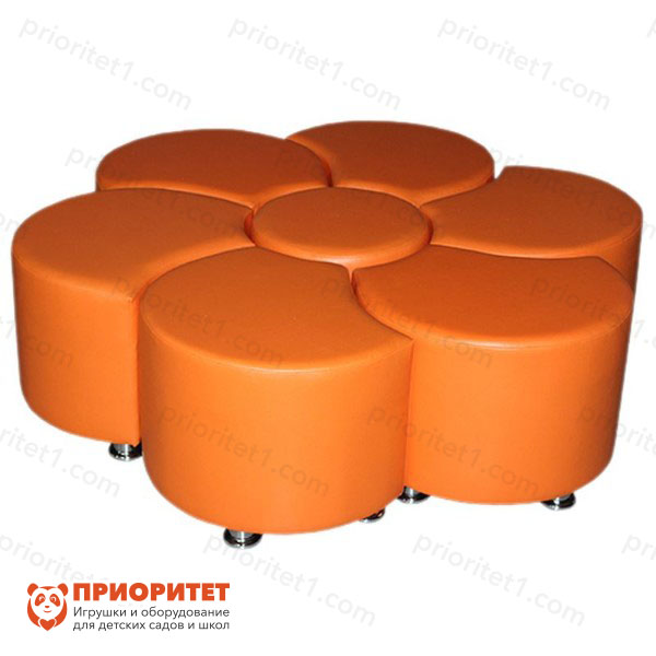 Комплект пуфов-трансформеров «Семицветик» оранжевый