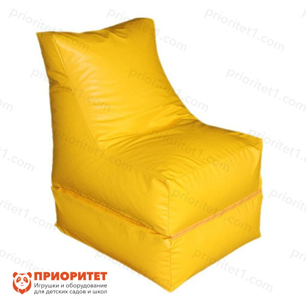 Кресло детское для релаксации «Трансформер» желтое